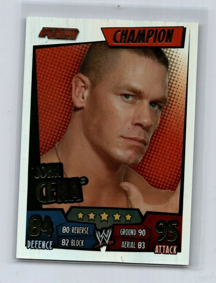 2011 Topps WWE Slam Attax RUMBLE John Cena Champion Foil | eBay