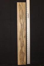 Black and white limba quarter sawn guitar neck blank, lightweight.