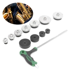 Saxophone Tone Hole Leveling Tool + Grinding Head + Guide Plate Sax Repair Kit