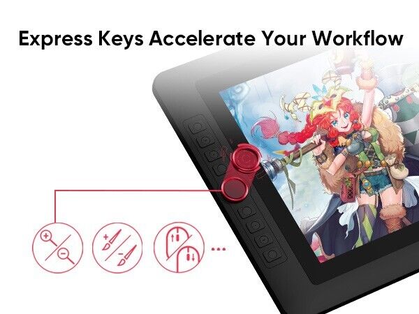 XP-Pen Artist 15.6 Pro Graphics Drawing Tablet Used 60° Tilt XP-Pen Artist 15.6 Pro Graphics Drawing Tablet Used 60° Tilt