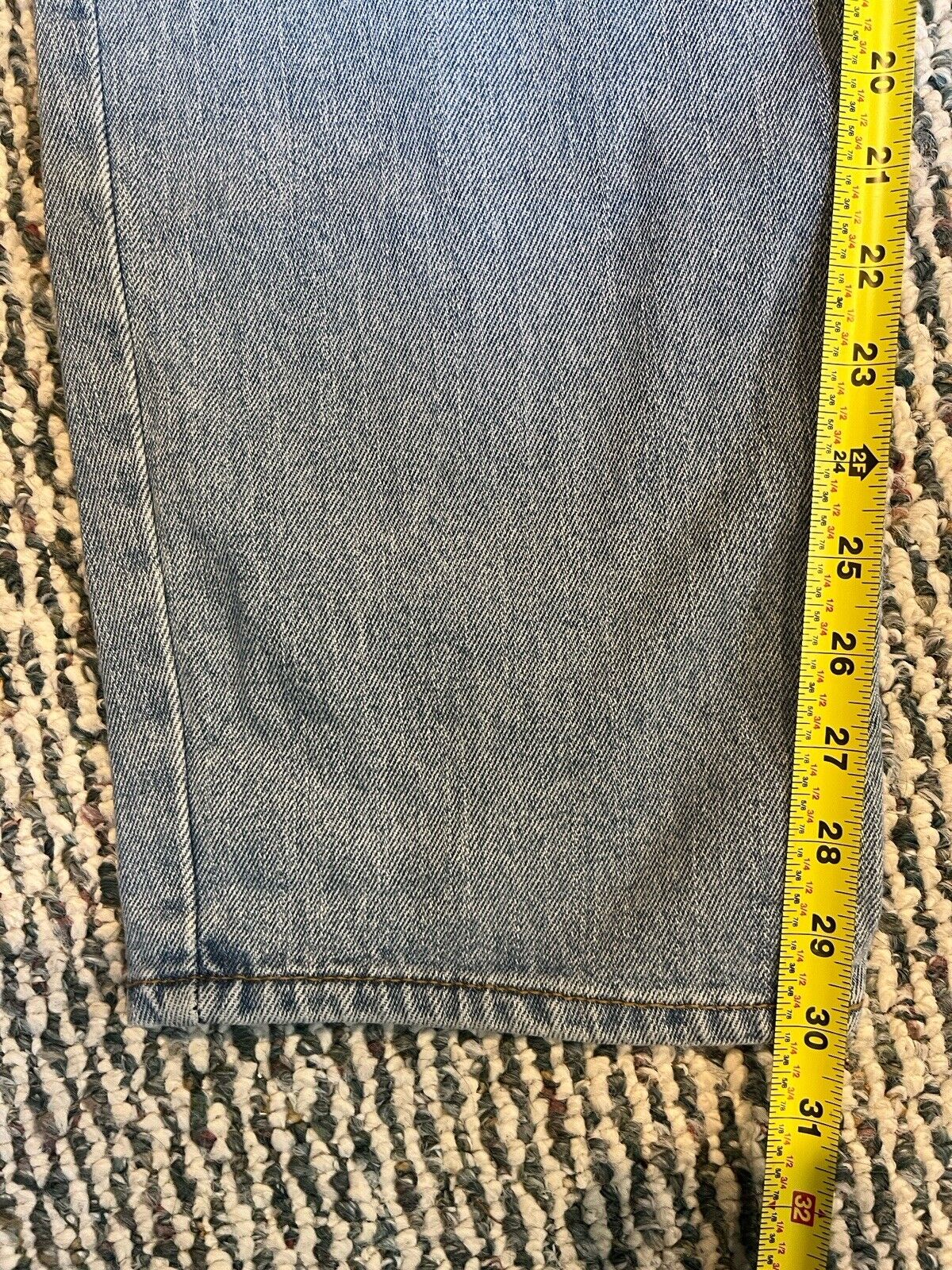 Levi’s 550 Relaxed Fit Blue Jeans 36x32 Vintage 9… - image 13