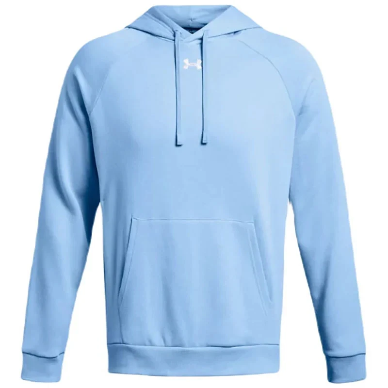 Men's Under Armour Rival Fleece Hoodie 1379757 Carolina Blue NEW w Tags