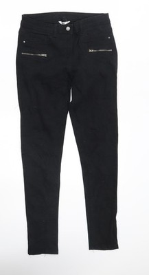 Geliebte schwarze Damen Skinny Jeans Größe 8 L28 in