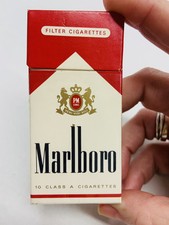 Pacchetto Sigarette Vuoto MARLBORO da 10 Vintage Old Empty Cigarette Packet 
