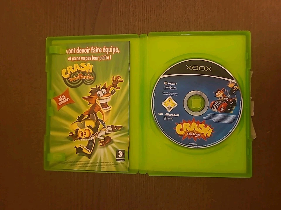 JEU XBOX 1ERE GÉNÉRATION CRASH TAG TEAM RACING / COMPLET, photo 3 sur 4
