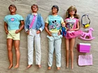 Lot of 4 Vintage THE HEART FAMILY Barbie Mom & Dad Dolls Disneyland Mattel 1986