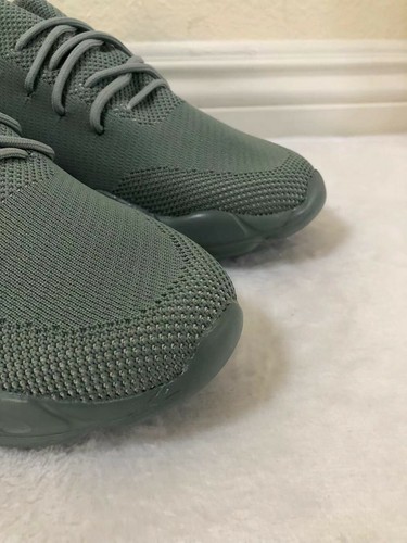 ASOS DESIGN Men's Knitted Runner Trainers With Chunky Sole in Green US SIZE 8 - Picture 5 of 12