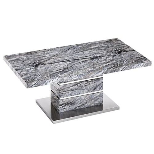 Parini High Gloss Coffee Table In Melange Marble Effect - Picture 3 of 10