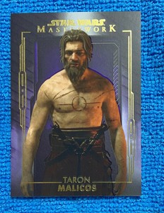2020 TARON MALICOS TOPPS STAR WARS MASTERWORK #78 PURPLE PARALLEL 48/50!! | eBay