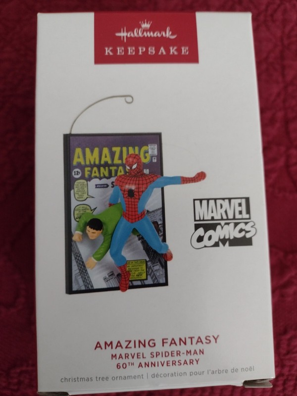 Spiderman Hallmark Ornament Amazing Fantasy 60th Anniversary 