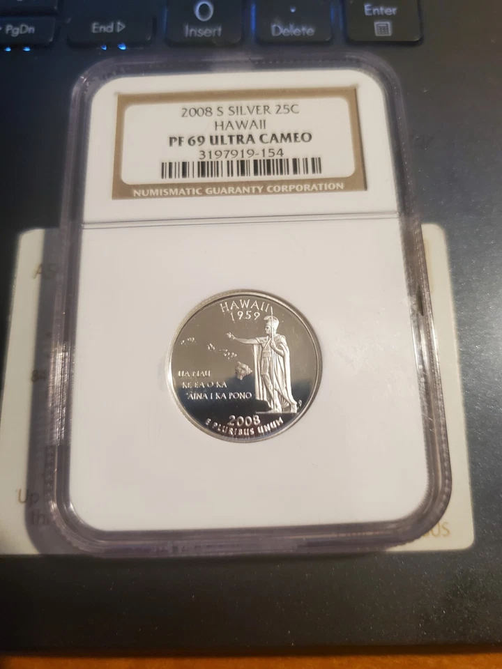 2008 S Silver 25c Hawaii NGC PF69 Ultra Cameo - Image 3 of 3