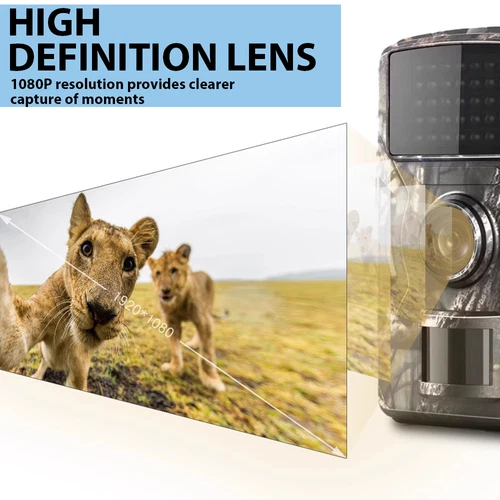 1080P Game Camera with Night Vision for Outdoor Wildlife Monitoring - 32GB UK - Picture 6 of 10