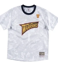 Mitchell & Ness X AAPE Made By A Bathing Ape Warriors Jersey White Shirt L NWT