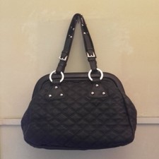 Borsa in morbida pelle nera