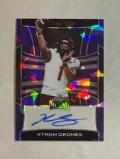 2025 Leaf Metal Crystals Purple Kyron Drones Auto /5 #BA-KD1 Virginia Tech