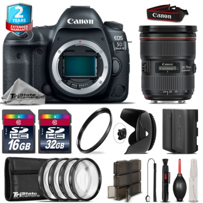 Canon EOS 5D Mark IV + 24-70mm f/2.8L II + 4PC Macro Kit + Extra