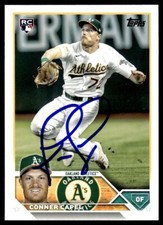 2023 Topps Conner Capel Rookie Auto Oakland Athletics #418 RC Card Signed