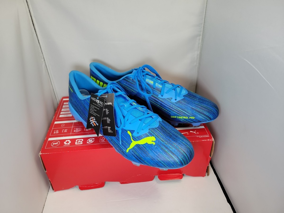 Puma Men's Ultra 2.2 FG/AG Soccer Cleats Blue/Yellow Size 13 Puma Men's Ultra 2.2 FG/AG Soccer Cleats Blue/Yellow Size 13
