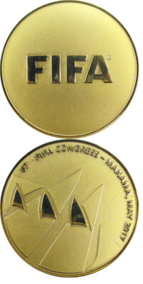 67th FIFA congress Kongress Manama 2017 Teilnehmermedaille World Cup 2018
