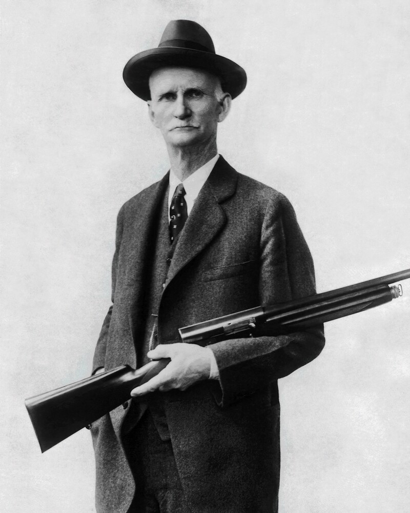 Firearms Designer John Moses Browning, New Restored Satin Finish Photo - 5 Sizes