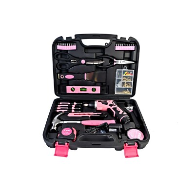 P & K 135-teiliges Werkzeugset im Pinken Werkzeugkoffer Werkzeug Geschenkideen