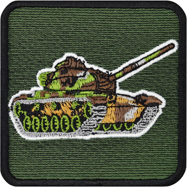 Panzer AufnäHer Tactical Morale Patch MilitäR BüGelbild Sticker 75X75Mm-image
