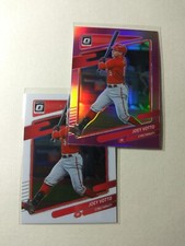 2021 Donruss Baseball Optic #104 Joey Votto Reds (Base & Pink Prizm)