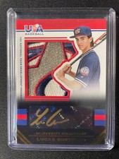2017 Panini USA Stars & Stripes Lucas Costello Autographed Patch Black #4/5!!!