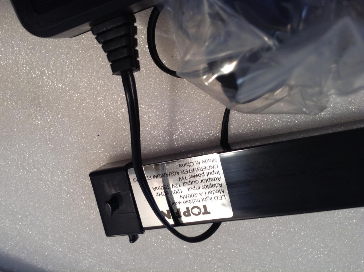 Topfin Led Light Bubble Wall 6". Top Fin Medium Cleaner & 18" T8