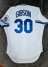 KIRK GIBSON Rawlings AUTHENTIC KANSAS CITY ROYALS White Jersey 44 1991 Brett