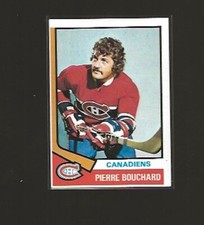 1974-75 TOPPS PIERRE BOUCHARD #254 EX- EX+ MID-HIGHER GRADE
