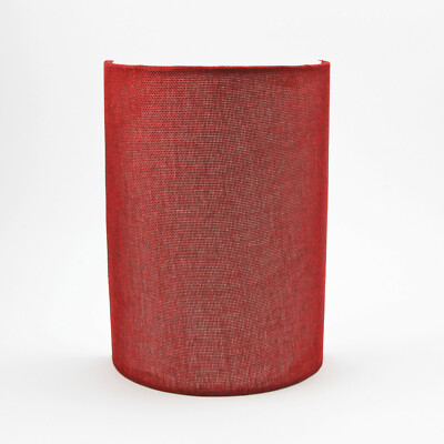 Wandleuchte Textilschirm 25cm 1 x E27 rot EU MADE