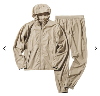 Boundy Powder Fly Rain Suit Beige Workman FieldCore Fashion All Seasons Japan