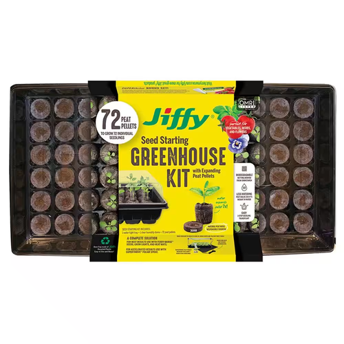 72 Peat Pellet Pro JIFFY Seed Starter Greenhouse Kit for Plant