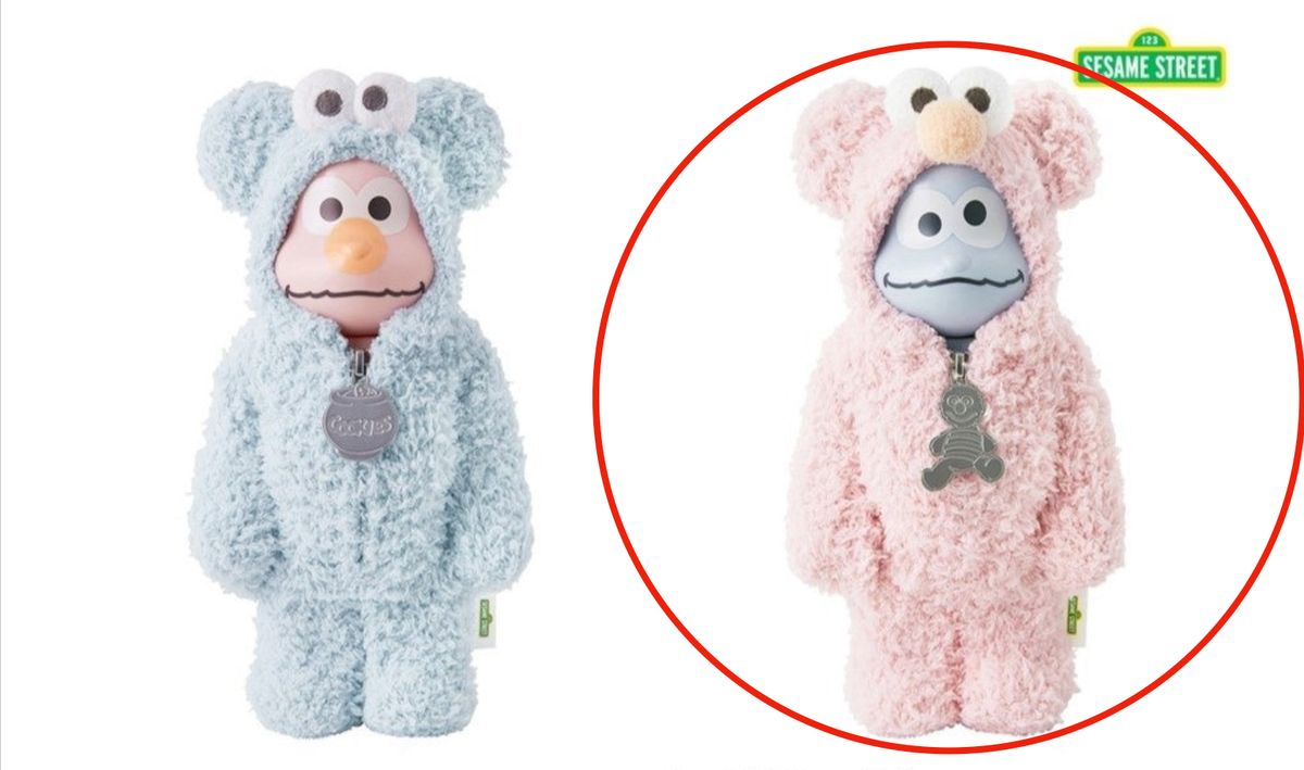 MEDICOM TOY BE@RBRICK × SESAME STREET × GELATO PIQUE Cookie