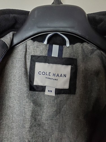NEW Cole Haan Men’s Mixed Media Quilted Jacket Sz Medium Black 530SP577 - Picture 8 of 15