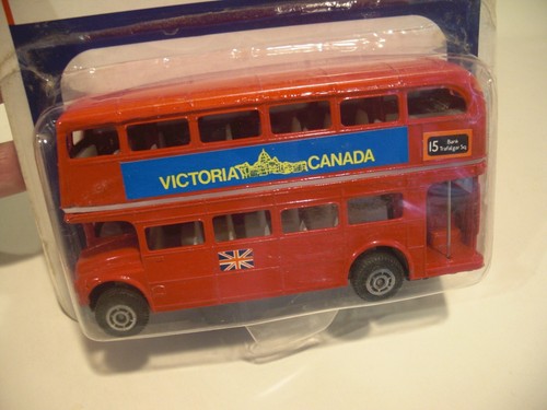 NEW SEALED Golden Wheel Diecast Metal 5” Double Decker Bus Victoria Canada 4001C - Picture 7 of 11