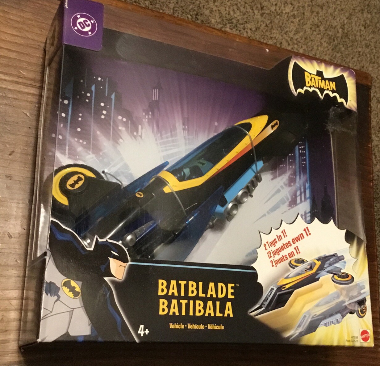 DC COMICS THE BATMAN 2005 BATBLADE 2 TOYS IN 1 ACTION VEHICLE. NIB. X ...