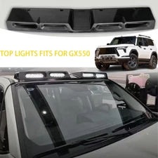 Roof Top Light Lamp Bar LED DRL Black Fits For LEXUS GX550 2024-2025 white Led
