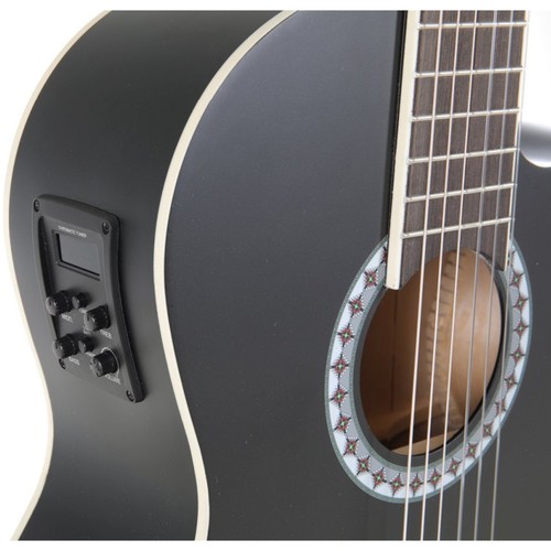 GEWA Basic E-Acoustic Classical Guitar 4/4 Black - 第 3/5 張圖片