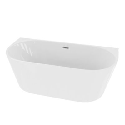 Vorwand-Badewanne CALDERA 1600, ovale Innenform (1600×750×580 mm), 250 L weiß