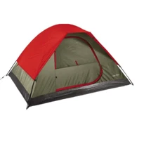 Field & Stream 3 Person Dome Tent 7x6 For Recreational Camping Red Hiking NEW