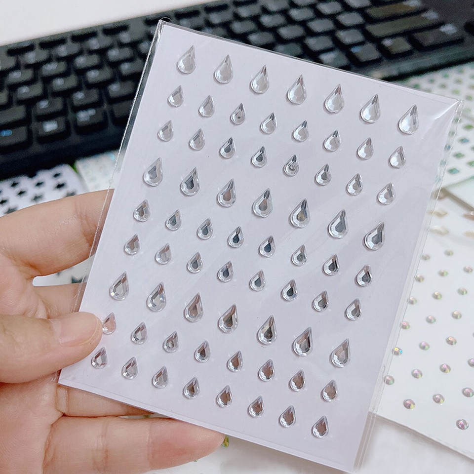 Face Adhesive Rhinestone Glitter Jewel Tattoo Sticker Festival Party Body Kits eBay