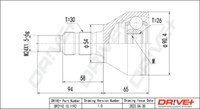 Dr! Ve + DP2110.10.1192 Gelenksatz, Antriebswelle FüR Fiat, Opel, Saab, Opel