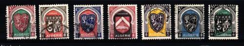 ALGERIA - 1947-1949 - Stemma delle città algerine - Zdjęcie 1 z 1