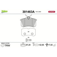 1X Bremsbelagsatz, Scheibenbremse Valeo 301463A Passend FüR Audi CitroËN Fiat
