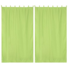 54"x108" Outdoor Privacy Curtain Panel Tab Top UV30 Patio Porch Pergola 2 Piece