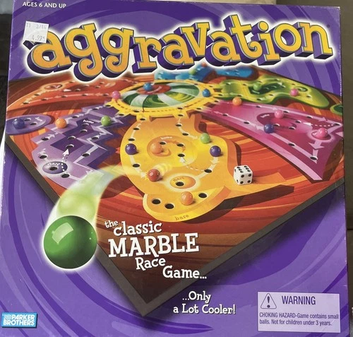 Vintage Aggravation Board Game 1989 Milton Bradley