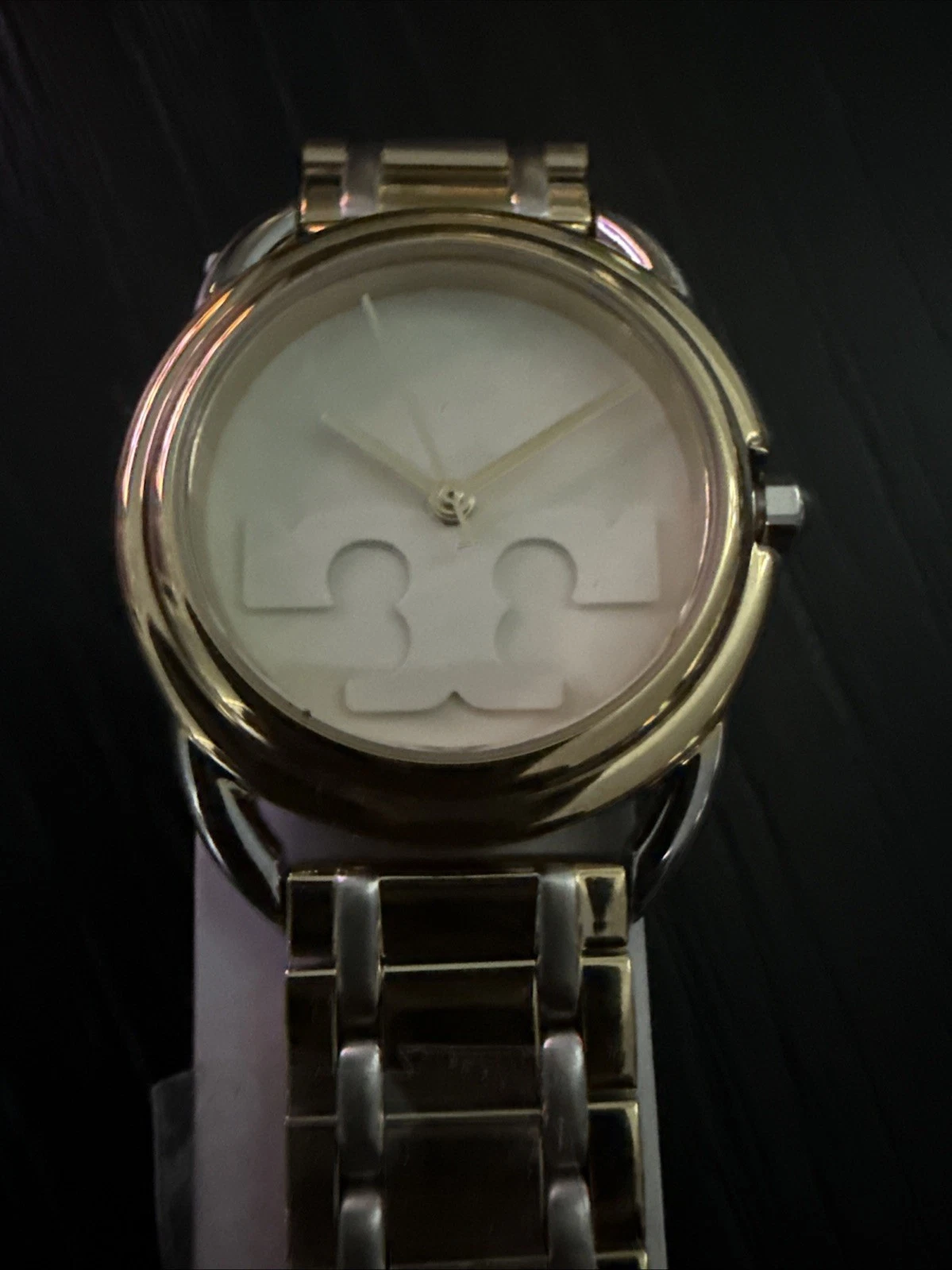 Orologio Donna Tory Burch TBW7222 Miller Quarzo Quadrante Crema Acciaio Bicolore 32mm