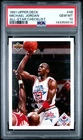 1991 UPPER DECK ALL-STAR CHECKLIST #48 MICHAEL JORDAN PSA 10
